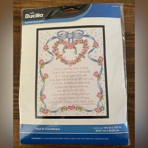 Bucilla Counted Cross Stitch Kit “Paul
To Corinthians”